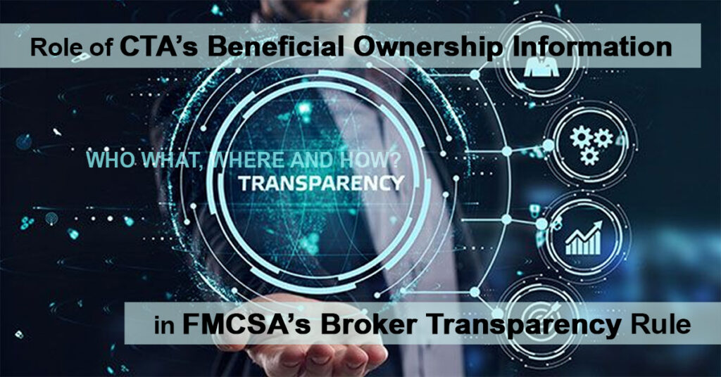 Beneficial Ownership Information FMCSA Broker Transparency Rule