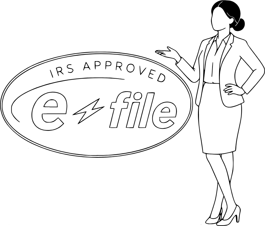 IRS Approved e-File illustration